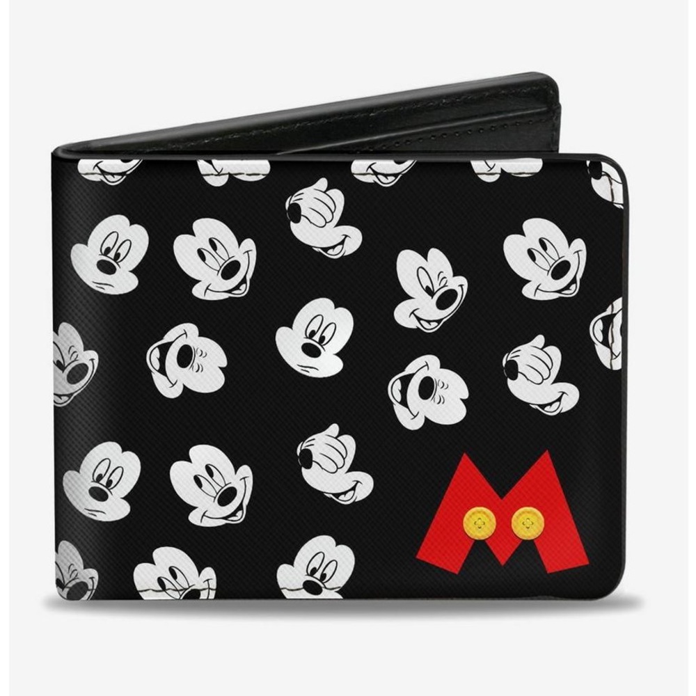 Disney Buckle Down Mickey Mouse Expressions Bi-Fold Wallet, NWT.